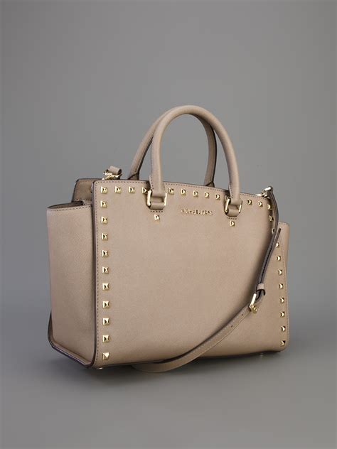 michael kors selma studded satchel|michael kors selma satchel.